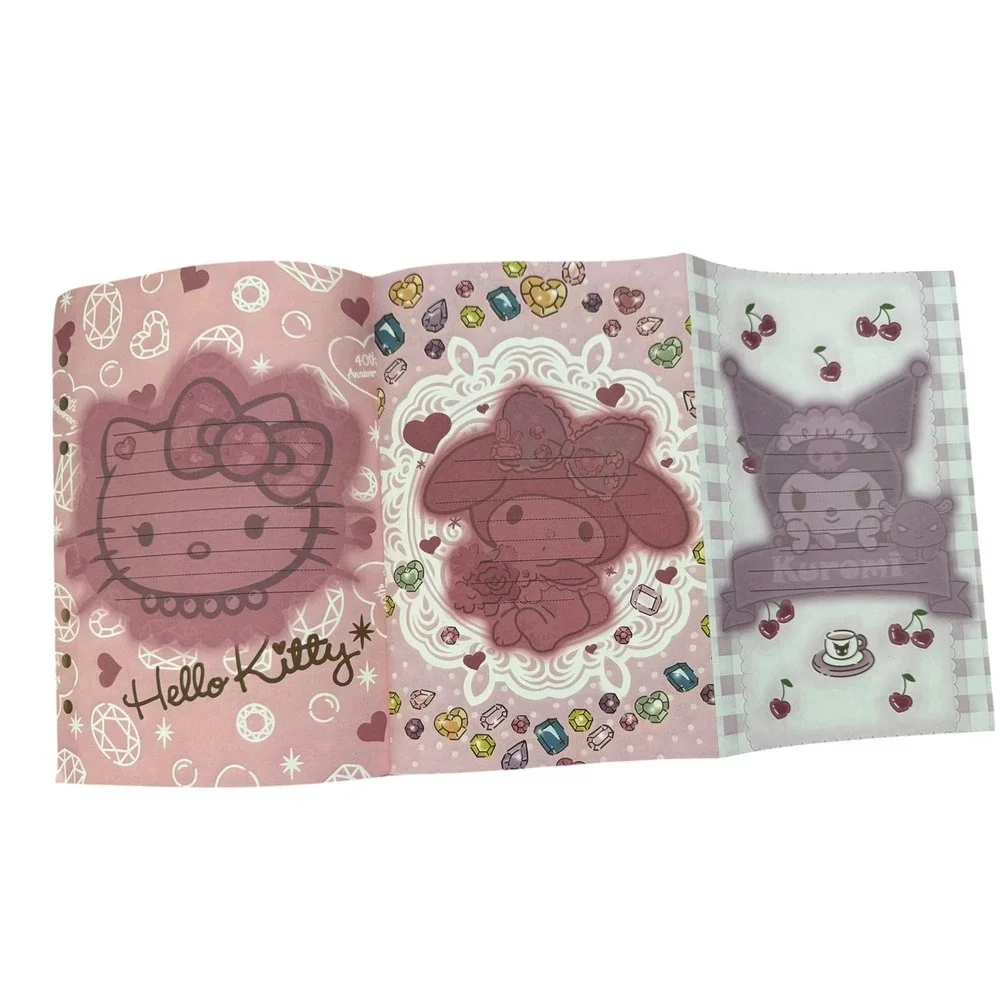 Sanrio Hello Kitty A5 Binder Planner Pink Floral House 6-Ring Journal with Paper